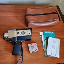 Yashica Super-60 Electronic 8mm Movie Camera + Case + Kenko Filter – Powers On