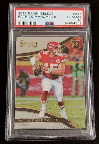 2017 Panini Select #247 Patrick Mahomes Field Level Rookie Card RC PSA 10 Chiefs