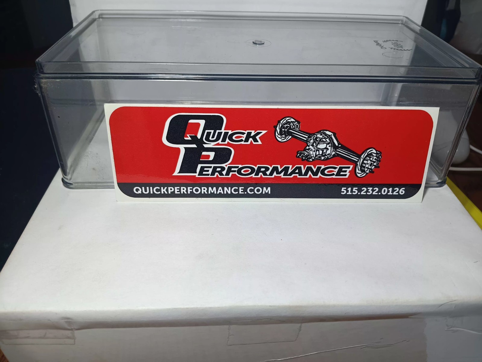 New NHRA Rear End QUICK PERFORMANCE 2" X 7" Decal Sticker Racing Car LS Chevy 