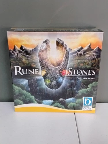 Queen Games Rune Stones Strategy Board Game, 2-4 Players, Family, Adults, Kids..