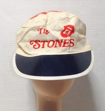 Vintage 1980s Rolling Stones Logo Painter Cap Hat Hong Kong
