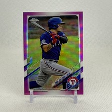 2021 Shin-Soo Choo Topps Chrome Pink Refractor #127, OF, Rangers, MLB