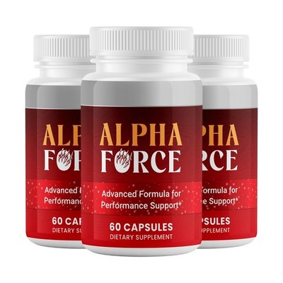 (3 Pack) Alpha Force Dietary Supplement For Men ED,Vitality & Energy Performance