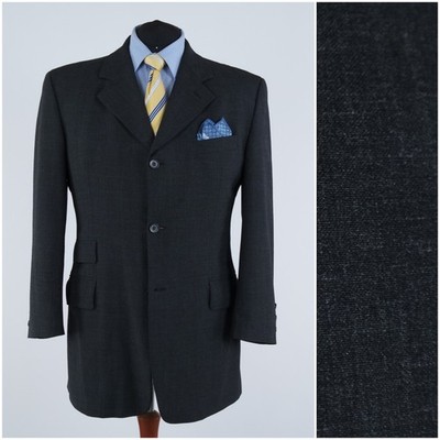 Vintage Blazer 46R UK Größe WEBSTERS Herren Dunkelgrau Wolle Sport Mantel Jacke