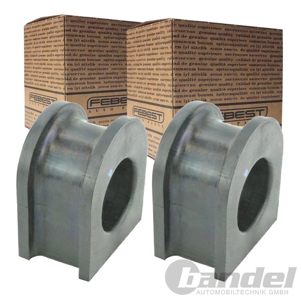 2X Febest Stabilager Gummilager Stabi Vorne Passend FüR Cadillac Escalade Chevro-image