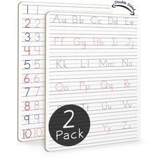 2 Pack Dry Erase Handwriting Practice for Kids 9 x 12 inch Alphabet Tracing B...