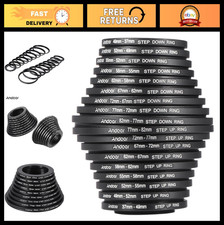 18pcs Step Up/Step Down Lens Filter Adapter Ring Kit 37-82mm for Photography