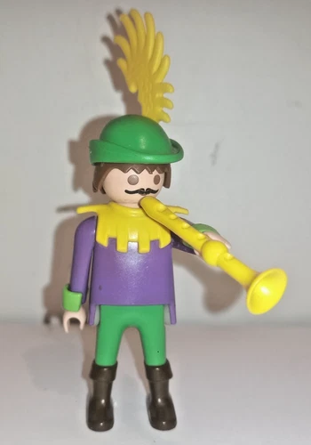 Playmobil musicien flûte pipeau moyen âge médiéval château concert vintage