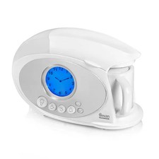 Teasmade Swan White – 600ml Ceramic, Alarm Clock, Reading Light