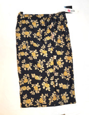 Chaus Womens Size 12 Floral 100 Silk Skirt Wrap Style New w/ Flaw