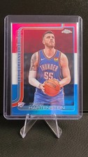 2025-26 Topps Chrome Isaiah Hartenstein Red White Blue Refractor #181 Thunder