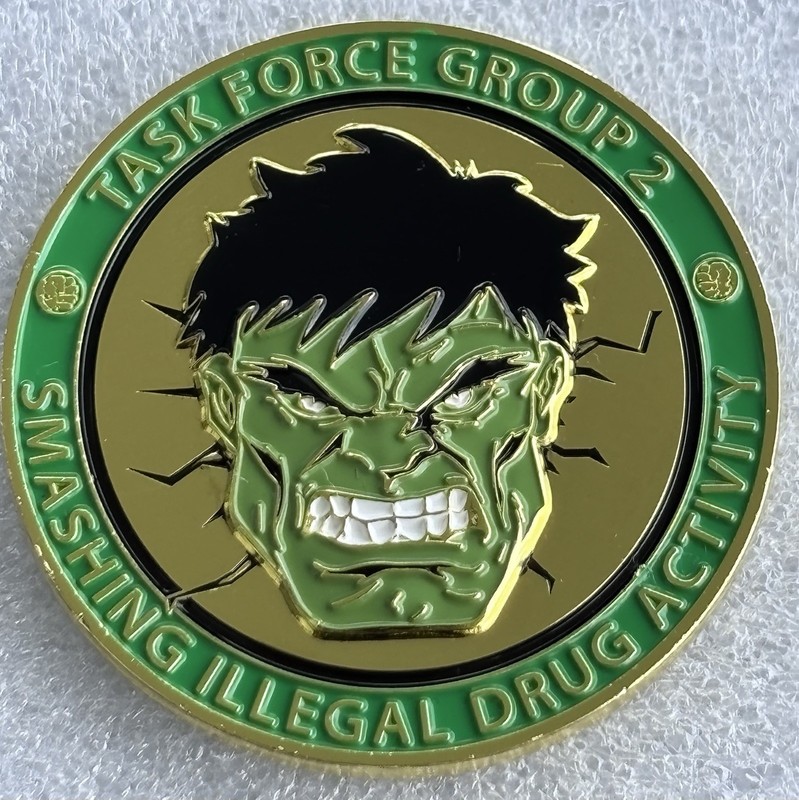 DEA Hulk Task Force Group 2 Atlanta Division Federal Drug Police Challenge Coin