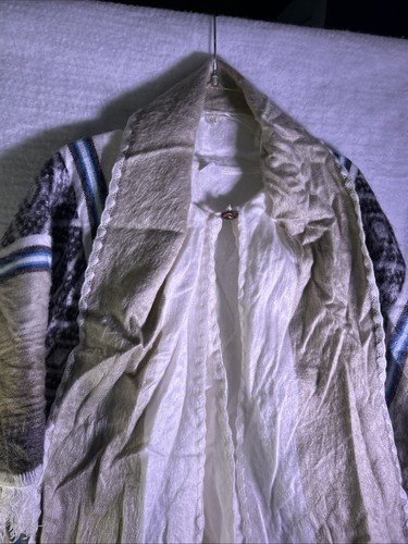 30% ALPACA WOOL PONCHO CAPE WRAP SHAWL W/attached Scarf Made In Ecuador - Picture 10 of 20
