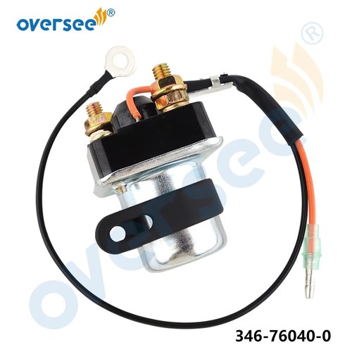 346-76040-0 Starter Solenoid Relay For Tohatsu Outboard 2T 25HP 30HP 40HP 50HP - Picture 3 of 5