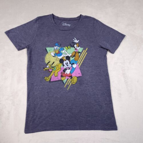 Disney Ladies L Gray T-Shirt Mickey Donald Goofy … - image 1