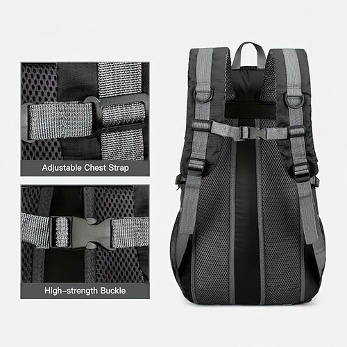 40L Herren Rucksack Wasserdicht Sport Arbeit Freizeit Schulrucksack Tasche 2024 - Bild 10 von 13