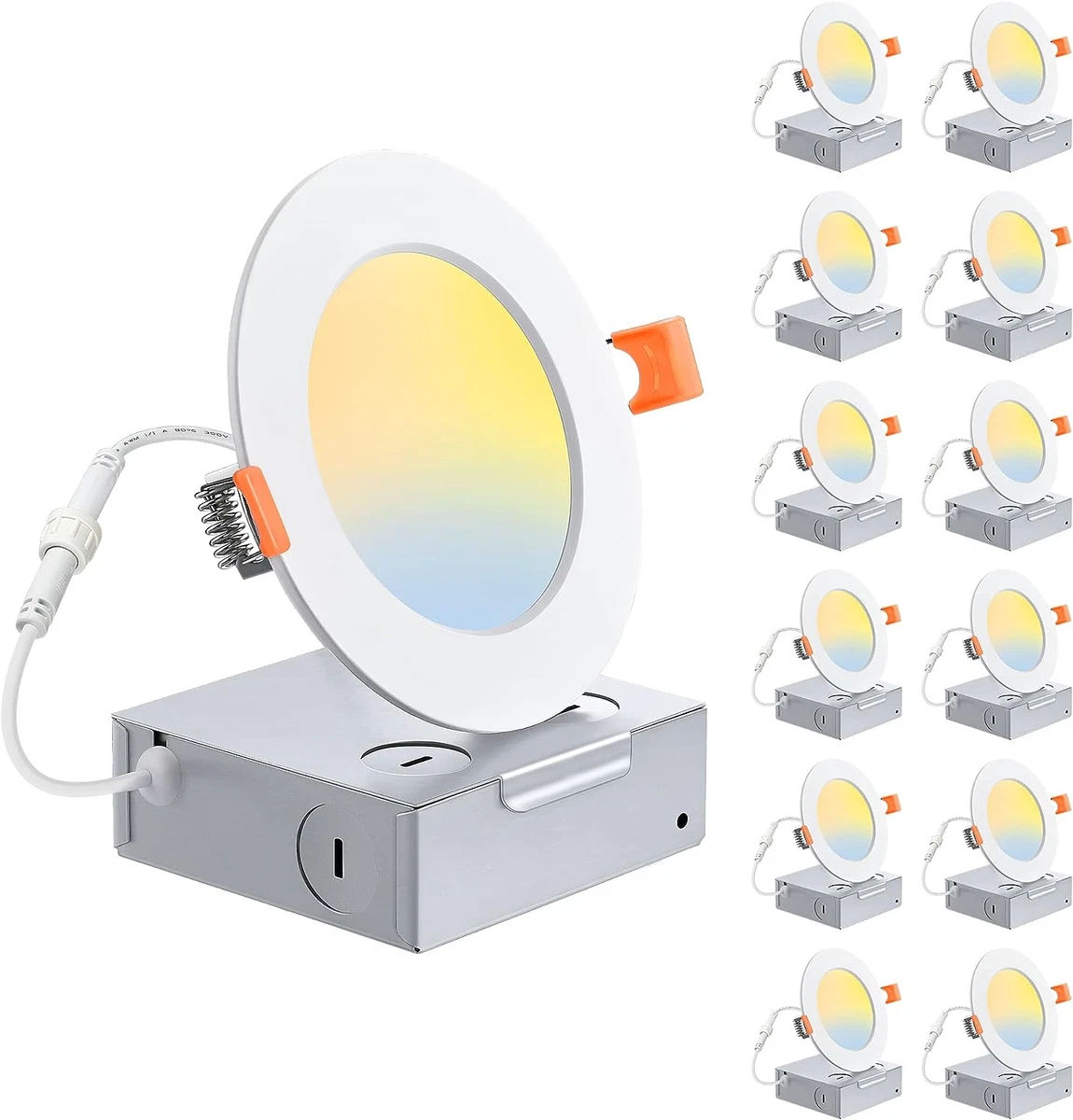 Recessed light with junction cheap box