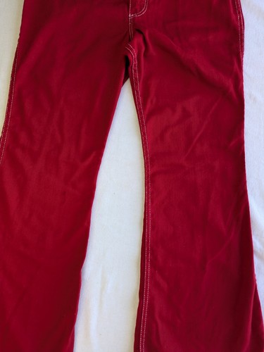 Jeans svasati vintage AWrangler Bell Bottoms rosso anni 70 punto bianco 30" raro da trovare - Foto 22 di 24