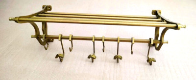 24'' French Luggage Rack Train Wall Mounted vintage Style luxury Rack