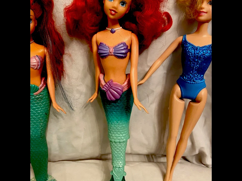 Disney Ariel y Barbie lote de 3 figuras Barbie Foto 3 de 3