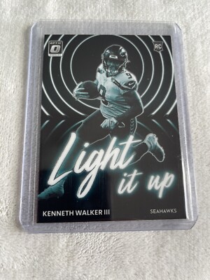 2022 Panini Donruss Optic KENNETH WALKER III Light It Up RC #LU-16 Seahawks