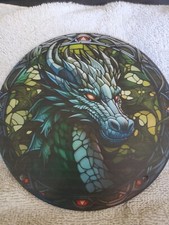 ACRYLIC GREEN DRAGON  SUN CATCHER  5.9 INCH  CHAIN Incl.