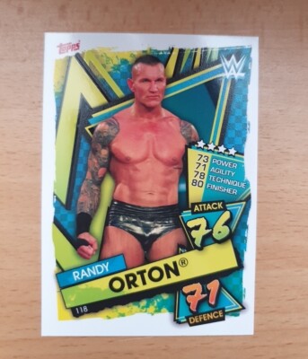 WWE Karte 118 RANDY ORTON / Topps Slam Attax 2021 Card Wrestling Sammelkarte