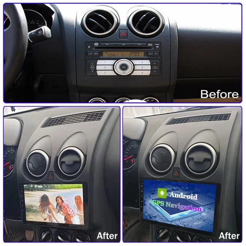Für Nissan Qashqai 2006-2016 9" Carplay Android 11 Autoradio Stereo GPS WIFI BT - Bild 1 von 24