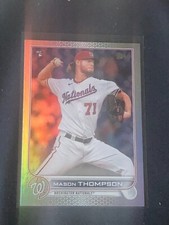 2022 Topps Series 1 Rainbow Foil Mason Thompson RC #38 Washington Nationals M6