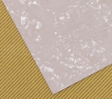 PG-0095-055 4-Ply White Pearloid Pickguard Material Guitar/Bass