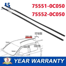 For TOYOTA 2007-2020 Tundra DOUBLE CAB Roof-Drip Molding Right & Left 755510C050
