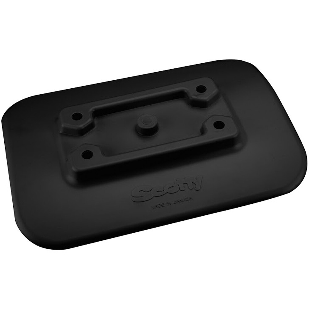 Scotty 341-Bk Glue-On Mount Pad F/Inflatable Boats - Black 341-Bk