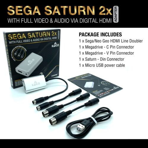 Kaico Sega Saturn 2x LineDoubler HDMI® Adapter - Sega Saturn Megadrive 1 & 2 SNK - Bild 8 von 8