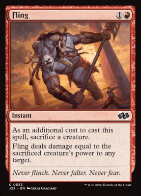 MTG Magic the Gathering Fling (553/779) Foundations Jumpstart NM