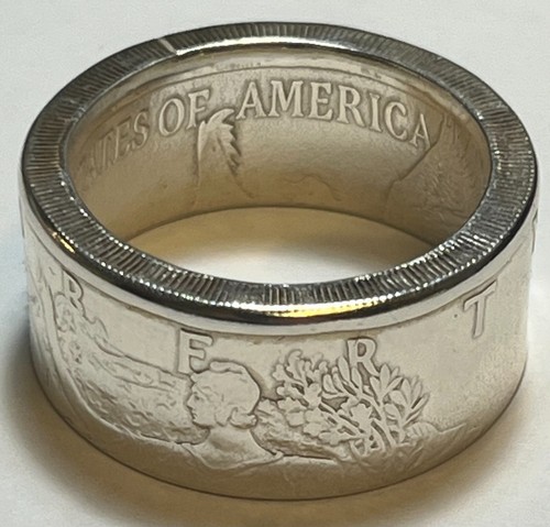 2022 American Silver Eagle $1 Coin Ring - 25.8 grams - Size 14
