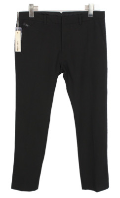 Diesel P-Briar Hose Herren W29 Formelle Tapered Reißverschluss Schwarz