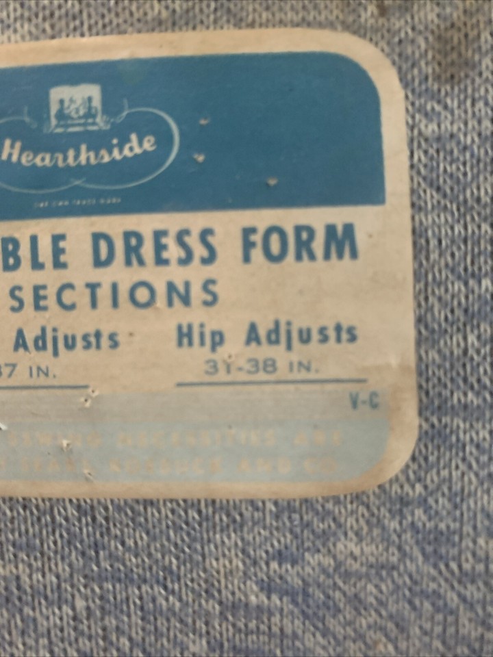 Antique Hearthside Adjustable Dress Form 14 Sections Seamstress Size