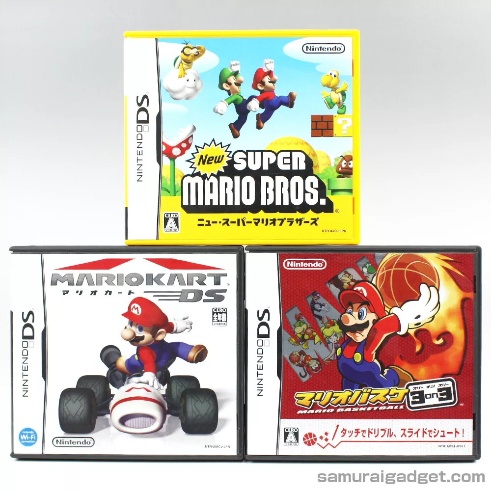 Blodig budbringer lektier New Super Mario Bros. &amp; Mario Kart DS &amp; Mario Hoops 3 on 3 Nintendo  DS [Japan] | eBay