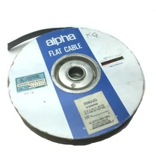 Alpha Wire 3580/20 Flat Multiconductor Ribbon Cable 20 Conductor 28AWG 300V 50FT