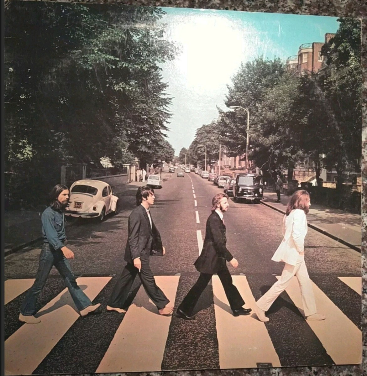 The Beatles Repro Abbey Road Poster Print 2002 Apple Funky