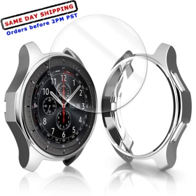 For Samsung Galaxy Watch 46mm SM-R800N HD Screen Protector Case TPU Bumper Cover