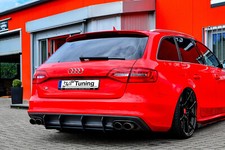 Diffusor Ansatz für Audi S4 B8 Heckansatz Heckschürze Heckdiffusor 2011 - 2015