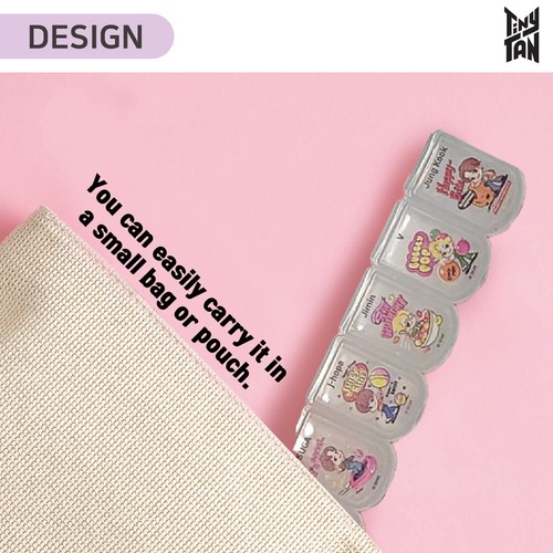 Organizador de píldoras desmontable portátil diario BTS Merchandise K-POP Merch TinyTAN - Imagen 14 de 19