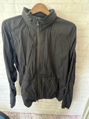 Chaqueta Reigning Champ de nailon elástica negra con cremallera completa para hombre XL hecha a mano Canadá - Imagen 7 de 7