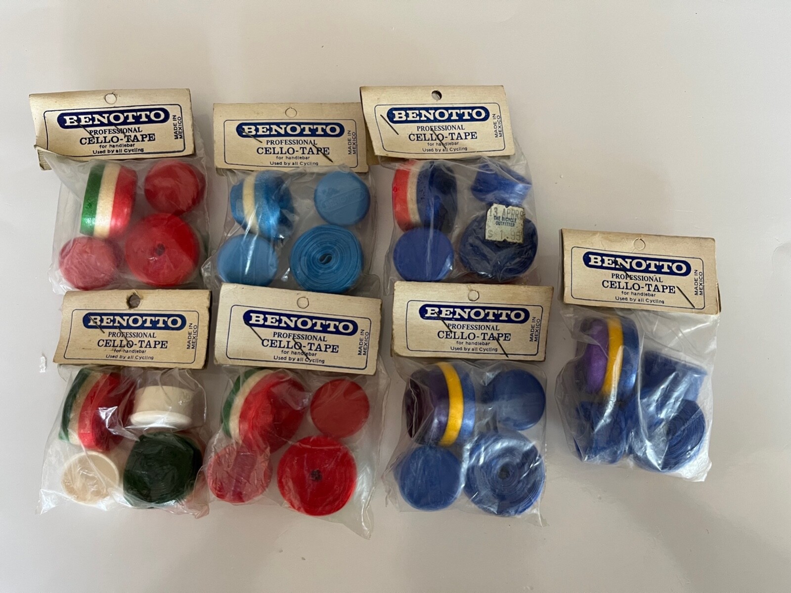 NOS 6 X BENOTTO Professionnal Handlebar Tapes Guidoline Old