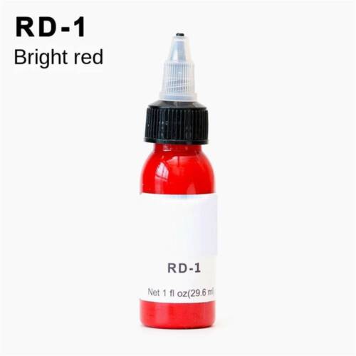 Farbe Tattoofarbe 1oz Rot Pink Grün Braun Weiß Blau Schwarz Lila Farben Heiß - Bild 17 von 31