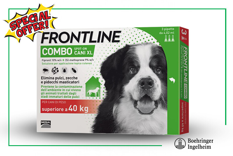 Frontline Combo Cani XL Oltre 40 kg in Offerta: Salva il tuo Amico
