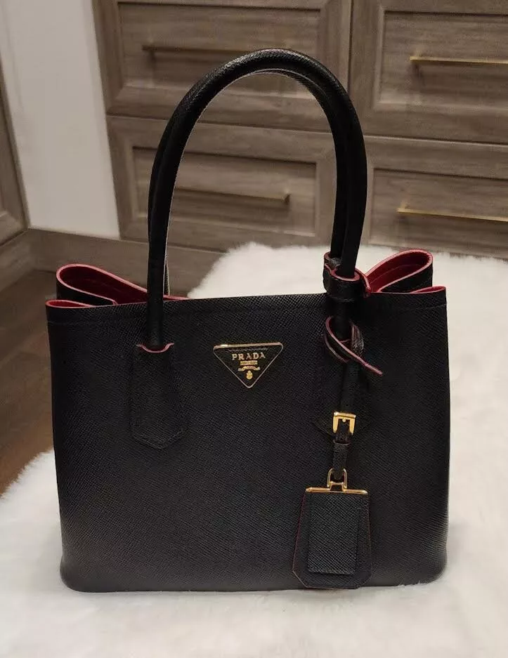 prada black leather