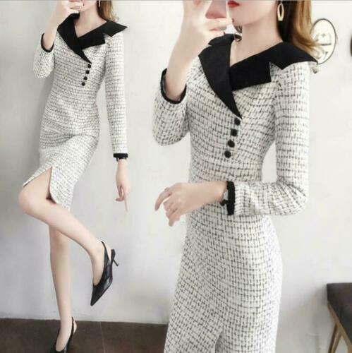 Sanyo Shokai Other Long Sleeve Dress 36 Rayon Black Check Sanyo Shokai Other Long Sleeve Dress 36 Rayon Black Check