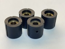 1/4  Not Threaded Knob, Black Plastic Knob Handle, Lot Of 4 NOV48 